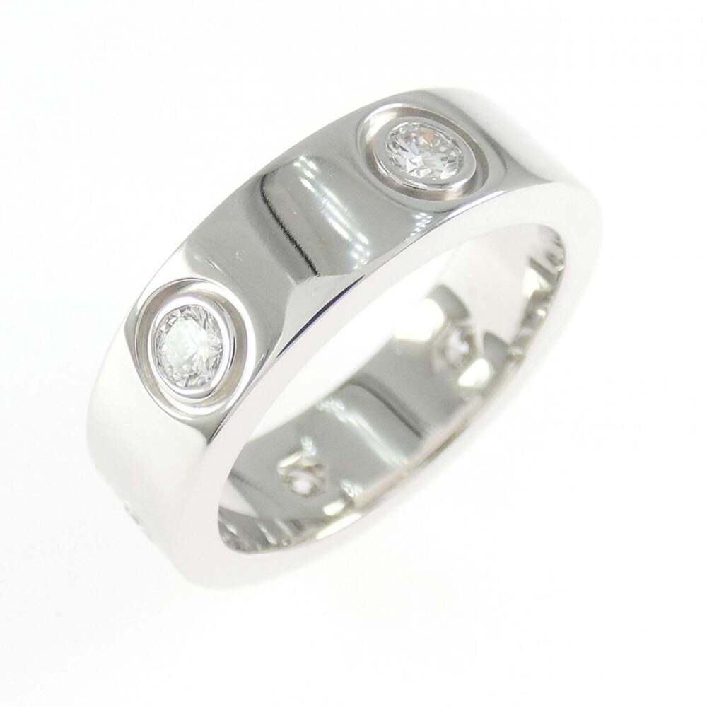 CARTIER Silver Diamond Love Ring